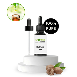 Aromaaz International Nutmeg Essential Oil 100% Pure Steam Distilled Resin-Based Brightening for All Skin Types - Product Image 1