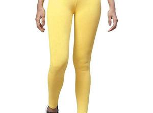 Leggings de yoga pour femmes, taille mi-haute, couleur unie, haute qualité, respirants, séchage rapide, légers, élastiques, 100% coton, sans couture, longueur intégrale - Product Image 3