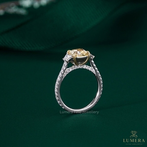 Yellow Topaz Ring Available In 9k 10k 14k 18k Gold <b>Cushion</b> Or <b>Round</b> Cut Fine Jewelry For Engagement Wedding Or Special Gift - Product Image 3