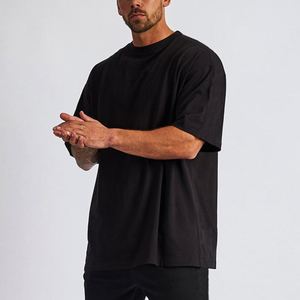 Men's Short Sleeve O-Neck Cotton T-shirt Printed Eco-Friendly Quick Dry 220g Loose Casual Hot Sale Pullover T-shirt - Product Image 3