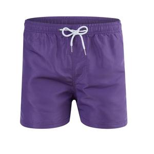 Pantalones Cortos Casuales Transpirables para Playa, Fitness, Baloncesto, Deportes, Cómodos, para Hombre, Estilo Board Shorts, Color Sólido - Product Image 6