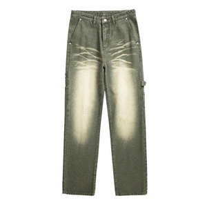 Jean décontracté pour homme, léger, taille mi-haute, coupe ample, respirant et confortable, style tendance - Product Image 1