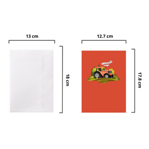 Carte Pop-Up Artisanale Style Amour, Carte de Vœux Cadeau pour Anniversaire et Noël, Impression Offset, Souvenir, Enveloppe, Artisanat Papier, Joie! - Product Image 2