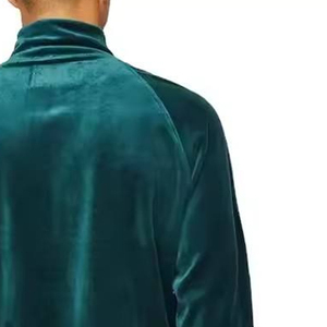 Ensemble de survêtement 2 pièces pour homme en velours doré 100 % coton léger, imperméable et coupe-vent, veste et pantalon de sport et fitness - Product Image 2