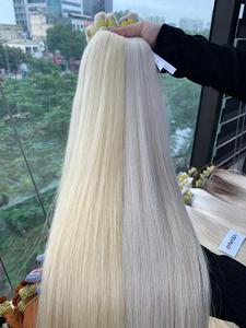 ผมต่อเวียดนามแท้ 100 กรัม คุณภาพหรูหรา ยาว 30 นิ้ว ลอนธรรมชาติ สีอ่อน ซุปเปอร์ดับเบิ้ลดรอน เนียนนุ่ม - Product Image 5