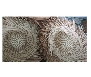 หมวกฟางหญ้าทะเลงานฝีมือขนาดเล็กดีไซน์ใบปาล์มทรงกรวยไม้ไผ่ใบปาล์มขนาดเล็กออกแบบโลโก้ได้ตามต้องการสำหรับใช้ในเวียดนามสำหรับปาร์ตี้ชายหาดสกีกลางแจ้ง - Product Image 4