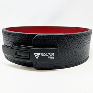 Custom Logo Crocodile Leather Style Premium Lever Weightlifting Belt for Men Gym <b>Back</b> <b>Support</b> Powerlifting Bodybuilding Belt OEM - Product Image 1