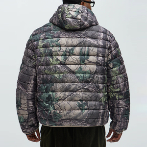 Chaqueta de Invierno para Hombre ARTIZ INTERNATIONAL, Cortavientos, Ecológica, con Capucha, Exterior de Nailon/Algodón, Detalle de Cuentas, Venta al Por Mayor - Product Image 4