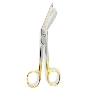 Wholesale Professional Curved Stainless Steel Manual TC Lister Bandage Scissors Tungsten Carbide Insert CE By <b>Blush</b> Surgical - Product Image 6