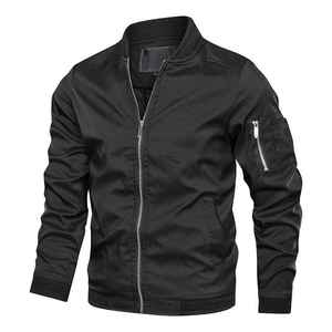 Latest Design Eco-Friendly Crew Neck Polyester/Cotton Flight Bomber <b>Jacket</b> <b>Men</b> Plus Size Crocheted Motorcycle Style <b>Summer</b> - Product Image 1