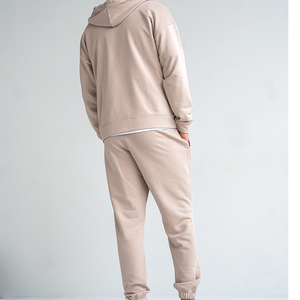 Ensemble de survêtement unisexe grande taille personnalisable pour sports d'hiver, respirant, imprimé, avec col à capuche, motif uni, décontracté, 100% coton - Product Image 3