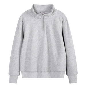 2026 Autumn Winter Collection Men's 1/4 Zip Regular Fit <b>Stand</b> <b>Drop</b> Shoulder Loose Windproof Unlined Polyester/Cotton Waterproof - Product Image 5