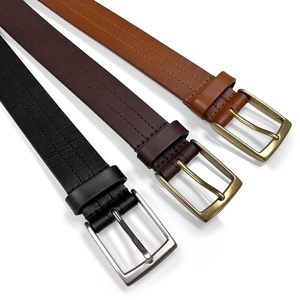 Nuevo Cinturón Casual de Cuero Vacuno Vintage para Hombre con Hebilla de Aleación - Impermeable, Ecológico, Transpirable y Duradero, con Logotipo Personalizable - Product Image 4