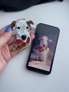 <b>Keyring</b> Custom gift Beaded decor Embroidery art Bead embroidery Beaded design Beaded pattern Beaded motif Embell - Product Image 5