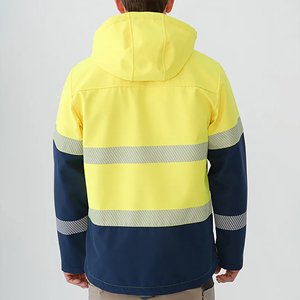 Veste réfléchissante haute visibilité OEM, logo personnalisé, vêtements de sécurité en gros avec tissu durable - Product Image 3