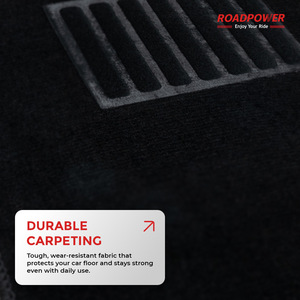 ROADPOWER (RP-MAT-032) Tapis de sol de voiture premium 3 pièces, durable, conception facile à installer, construction de tapis haut de gamme et talonnettes renforcées - Product Image 6
