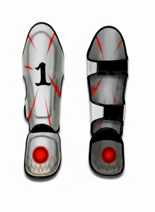 Protections de pieds en cuir PU personnalisées pour le Muay Thai, protège-tibias durables pour le kickboxing, le MMA et la boxe, vente en gros - Product Image 4