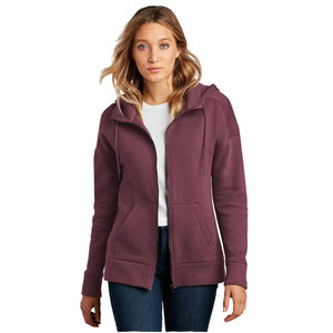 Sweat à capuche zippé personnalisé avec logo pour femme, sweat-shirts unisexes, vente en gros, molleton épais de haute qualité - Product Image 1