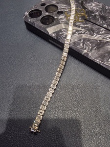 PT950 Platinum Diamond Tennis Bracelet Elegant Lightweight Bezel <b>Set</b> IGI Certified Jewelry for Women Daily Wear - Product Image 4