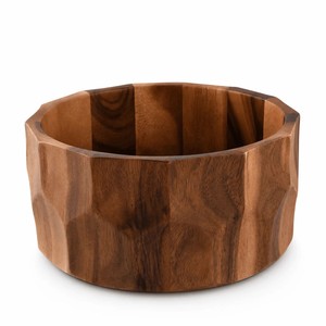 Handcrafted Wooden Salad Serving Bowl with <b>Square</b> Tray Design | Natural Wood Grain Deep Serving Bowl for Dining <b>Table</b> <b>Kitchen</b> - Product Image 6
