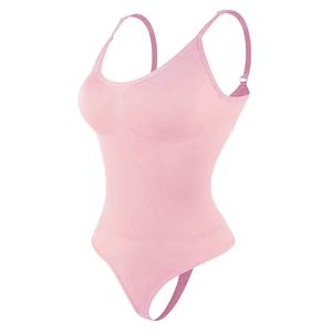 Nouveau Body Sculptant Femme Sans Couture, Effet Ventre Plat et Rehaussement des Hanches, en Tissu Respirant, avec Bretelles Triangulaires Élastiques - Product Image 1