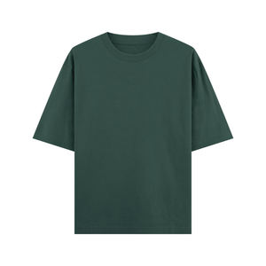 เสื้อยืดผู้ชายแบบเรียบ น้ำหนักเบา ทรงโอเวอร์ไซส์ ผ้าฝ้าย แขนสั้น คอกลม สวมใส่สบายทุกวัน - Product Image 1