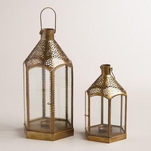 Farol de metal antiguo, iluminación decorativa para el hogar, jardín, patio, centro de mesa para bodas al aire libre, decoración. - Product Image 2