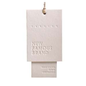 Etiquetas de Ropa Azules con Logotipo Personalizado, Etiquetas Circulares de Papel para Moda y Etiquetas de Comercio Minorista - Product Image 2