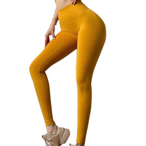 Nuevos Leggings Deportivos Casuales de Invierno para Mujer, Logotipo Personalizado, Cintura Media, Transpirables, de Algodón y Fibra de Bambú, para Entrenamiento, Yoga, Gimnasio, Fitness - Product Image 1