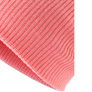 Gorro de Punto Acanalado Rosa, Unisex, para Adultos, Color Sólido, Casual, de Invierno, 100% Acrílico, Tejido a Máquina - Product Image 5