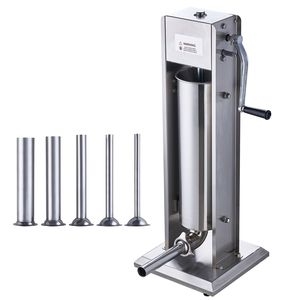 Insaccatrice Manuale a Doppia Velocità 7L/15LBS in Acciaio Inox 304 per Alimenti, Macchina Verticale per Salsicce Usata - Product Image 1