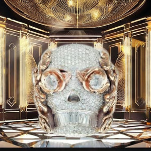 Crâne personnalisé style rappeur, serti pavé de moissanite étincelante, en argent 925 plaqué rhodium, style Hip Hop Bling, cadeau d'Halloween, pièce maîtresse - Product Image 5