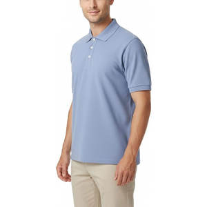 Polo à manches courtes Luxe Touch, piqué lourd, 100 % coton, polo décontracté pour homme, confortable, doux, durable - Product Image 3