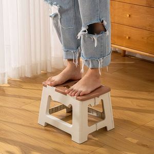 Plastic Lightweight Portable Foldable <b>Step</b> Stools <b>for</b> Kids and Adults Apartment-Friendly <b>Kitchen</b> & Stepping Stool with Handle - Product Image 4