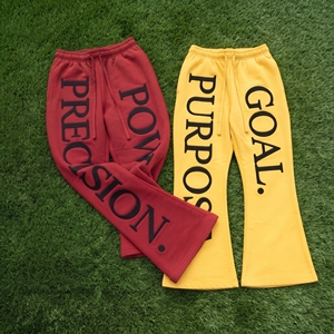 Pantalones Deportivos Gruesos 100% Algodón, Pantalones de Felpa con Cintura Ajustable, Estilo Urbano, Unisex - Product Image 1