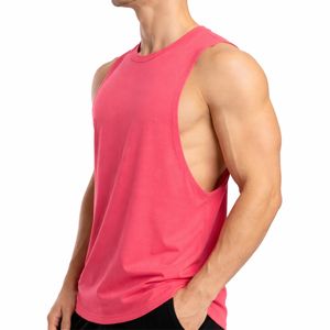 Camiseta sin mangas de algodón para hombre, chaleco deportivo de color sólido, tela de algodón premium, camiseta ligera y cómoda para hombre - Product Image 4