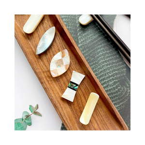 Almohadilla reposapalillos de nácar, reposapalillos y soporte para bolígrafos al por mayor de Vietnam, soporte para palillos de sushi japonés para decoración de mesa artística - Product Image 6