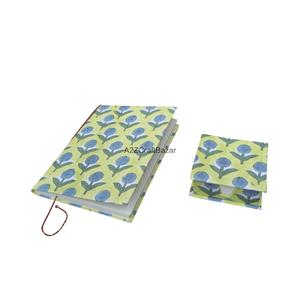 Carnet de notes en tissu de coton fait main de luxe, imprimé au bloc, brodé, couleurs personnalisables, logo personnalisé, journal unique - Product Image 4