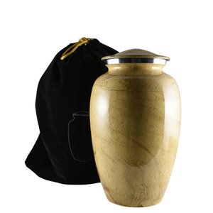 Elegant Modern Metal Adult Cremation Urn for Human Ashes, High Quality Funeral Memorial Keepsake Urn Durable Ash Urn at Low Cost - Product Image 1