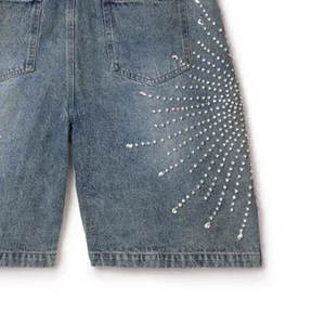 Pantalones Cortos de Hombre con Pedrería, Diseño Más Demandado, Precio Razonable, Antiarrugas, Los Mejores Diseños, Pantalones Cortos con Pedrería en Oferta con lo Último en Moda - Product Image 6