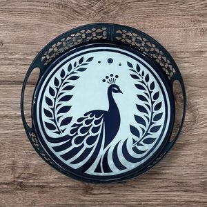 Plateaux et pots multifonctionnels en céramique Pichwai traditionnels, décor Art Déco à motifs animaliers, décoration intérieure, cadeaux de mariage indiens, cadeaux de remerciement - Product Image 5