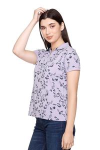 เสื้อโปโลพิมพ์ลายดิจิทัลคุณภาพสูง ระบายอากาศได้ดี ซับเหงื่อ สวมใส่สบาย เหมาะสำหรับผู้หญิง เล่นกอล์ฟ - Product Image 5