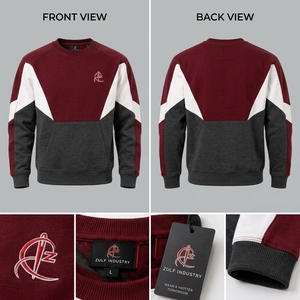 เสื้อสเวตเชิ้ตผู้ชายผ้าฝ้ายแท้ 100% ขายส่ง รับสกรีนโลโก้ แห้งเร็ว คุณภาพเยี่ยม รุ่นใหม่ล่าสุด แขนยาว - Product Image 6