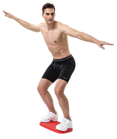 ALLWINWIN AES23 Aerobic Step - Planche d'équilibre Rocker, Plateforme d'exercice, Stepper de fitness
