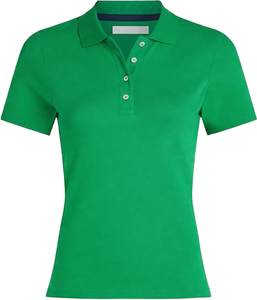 Polo de Mujer Color Lavanda, Manga Corta, Tejido de Punto, Transpirable, Corte Regular, Estilo Casual, Logotipo en el Cuello Trasero - Product Image 1