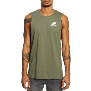 Breathable Mesh Quick Dry Polyester/Cotton <b>Men</b> Gym <b>Singlet</b> Loose Sleeveless Sports Shirt Training Bodybuilding Running Workout - Product Image 1