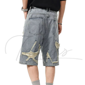 Nouvelle Tendance : Shorts en Jean Homme Personnalisés Effet Vieilli – Tenue Décontractée - Product Image 3