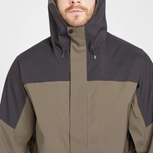 Custom Made Men's Thick Woven Soft Shell <b>Winter</b> <b>Jacket</b> Button Detail <b>Waterproof</b> Windproof Breathable 10,000mm Stand Collar - Product Image 6