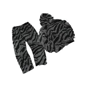 Unisex Lightweight 100% Cotton Eco-Friendly Sherpa Fleece Winter <b>Tracksuit</b> Windproof Breathable Quick Dry Custom Logo Jogging - Product Image 4