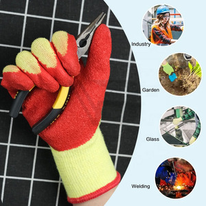 2026 Wholesale Work <b>Gloves</b> Men Guante Personal Hand Protective Green Safety Coated <b>Gloves</b> Construction - Product Image 5